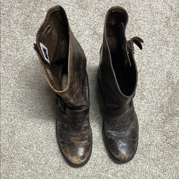 Frye Veronica Distressed Finish moto boots size 9.5 - Picture 2 of 10